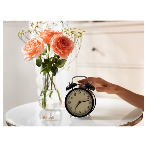 IKEA DEKAD Alarm Clock Black 4 "
