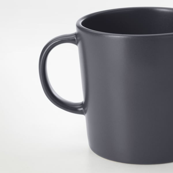 IKEA DINERA Mug Dark Gray 10 Oz