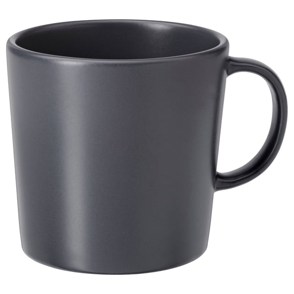 IKEA DINERA Mug dark gray 10 oz