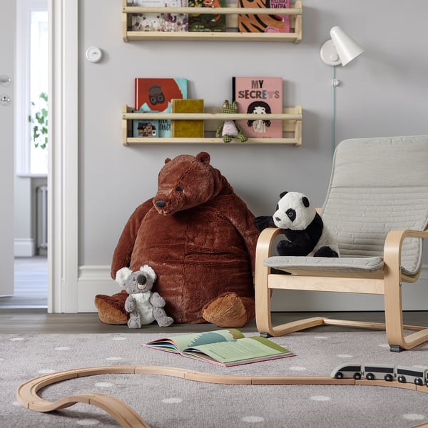 IKEA DJUNGELSKOG Soft Toy Brown Bear