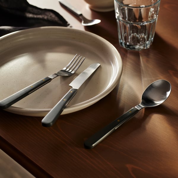 IKEA DOFTSKÖLD 20-piece Flatware Set Black