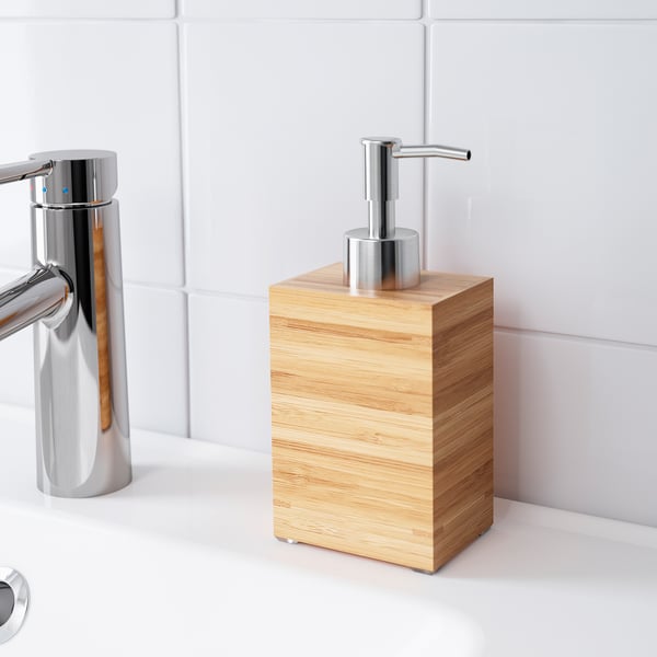 IKEA DRAGAN Soap Dispenser Bamboo
