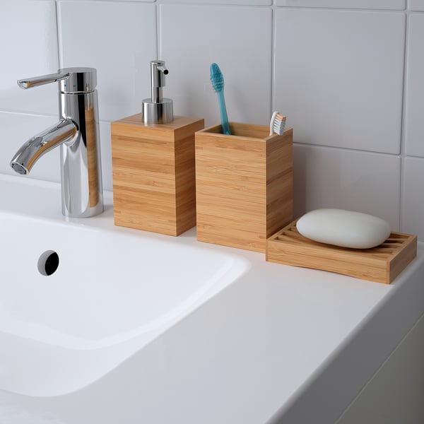 IKEA DRAGAN Toothbrush Holder Bamboo