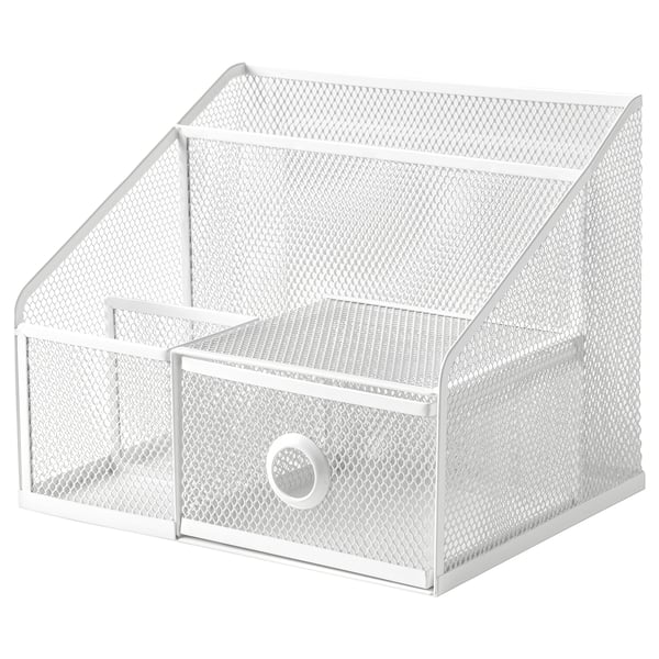 IKEA DRÖNJÖNS Desk organizer white 9 ¾x7 ¾ "