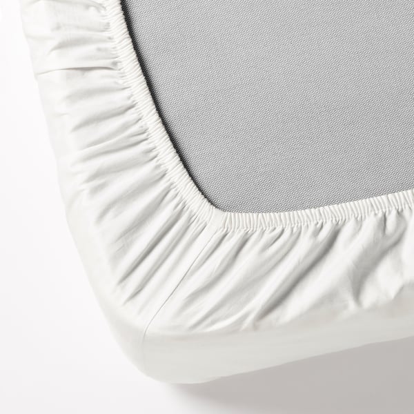 IKEA DVALA Fitted Sheet White King
