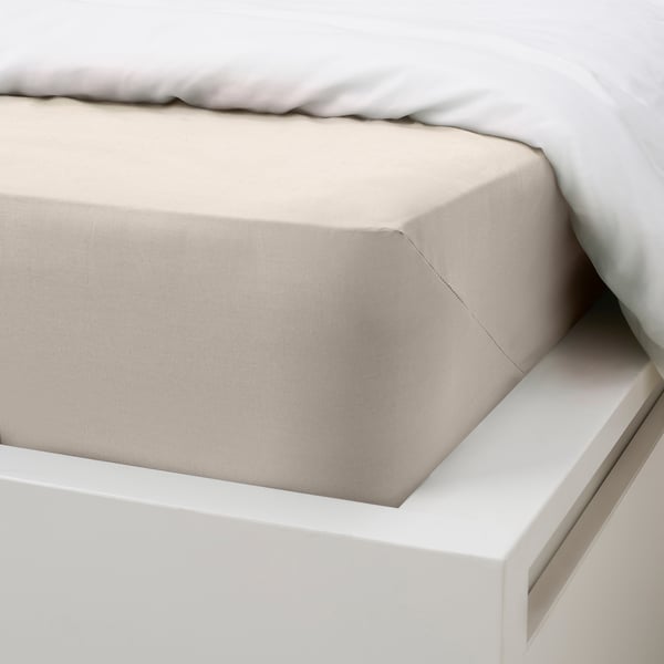 IKEA DVALA Sheet Set Beige King