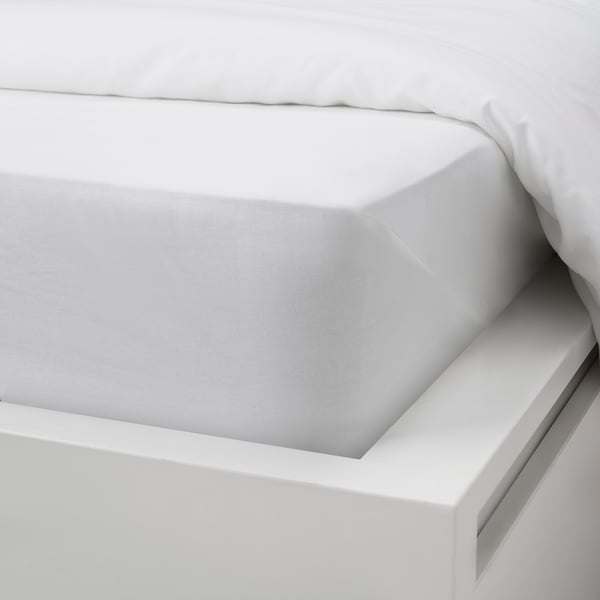 IKEA DVALA Sheet Set White Queen