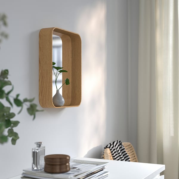 IKEA DVÄRGSYREN Mirror Oak Veneer 11x14 ½ "