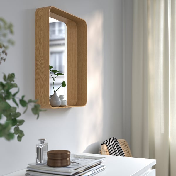 IKEA DVÄRGSYREN Mirror Oak Veneer 15 ¾x19 ¾ "