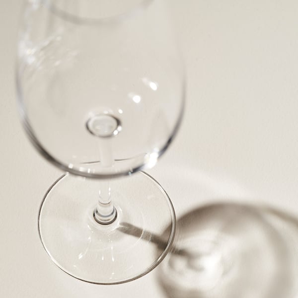 IKEA DYRGRIP White Wine Glass Clear Glass 14 Oz