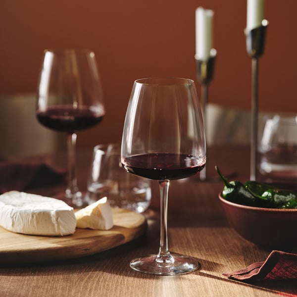IKEA DYRGRIP Wine Glass Clear Glass 20 Oz