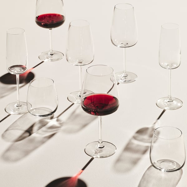 IKEA DYRGRIP Wine Glass Clear Glass 20 Oz