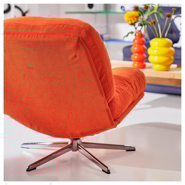 IKEA DYVLINGE Swivel Chair Kelinge Orange