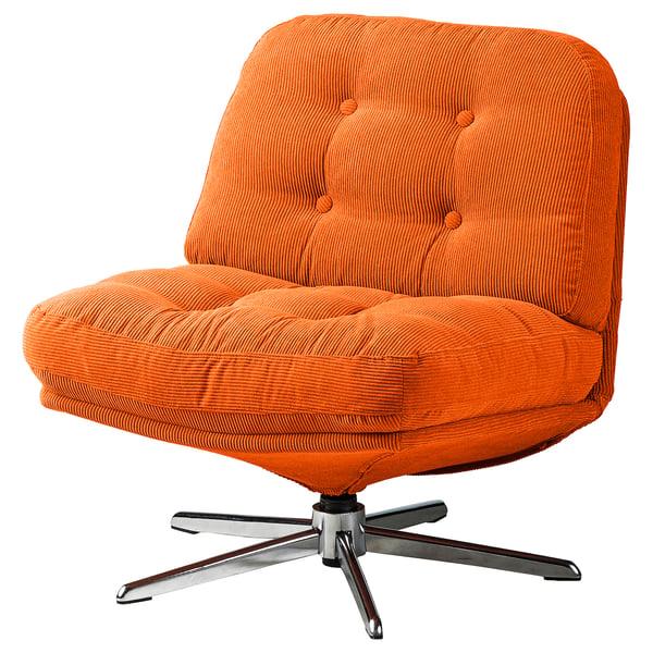 IKEA DYVLINGE Swivel chair Kelinge orange