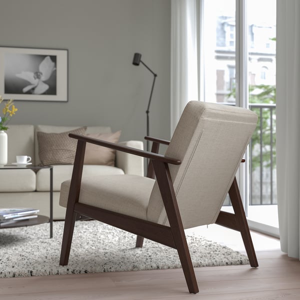 IKEA EKENÄSET Armchair Kilanda Light Beige