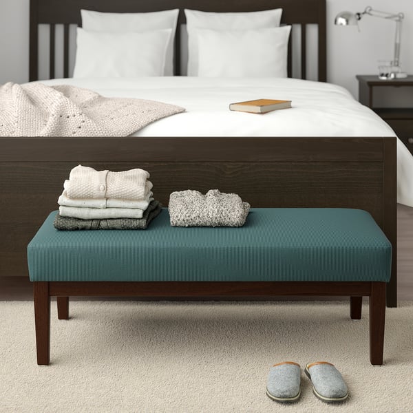 IKEA EKENÄSET Bench Kelinge Gray-turquoise 44 1/8 "