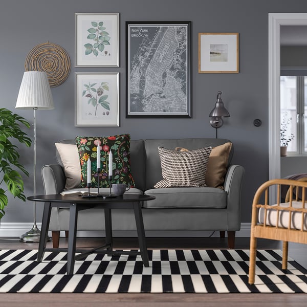 IKEA EKHOLMA Loveseat Hakebo Dark Gray