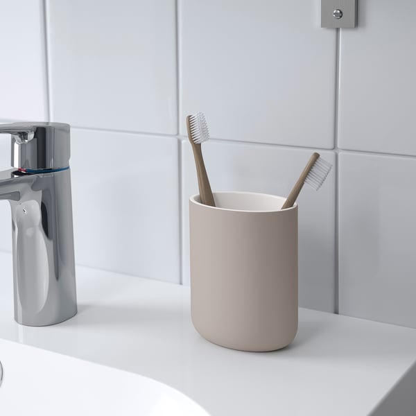 IKEA EKOLN Toothbrush Holder Beige