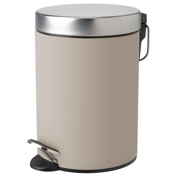 IKEA EKOLN Trash can beige 1 gallon