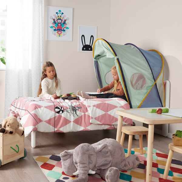 IKEA ELDFLUGA Bed Tent Blue/green 70/97