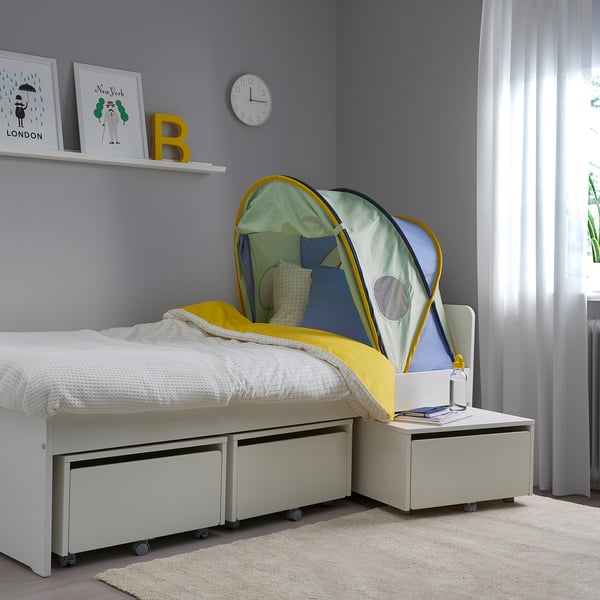 IKEA ELDFLUGA Bed Tent Blue/green 70/97