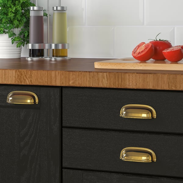 IKEA ENERYDA Cup Cabinet Pull Brass Color 3 1/2 "