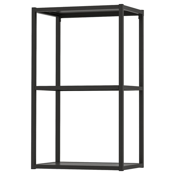 IKEA ENHET Wall fr w shelves anthracite 18x12x30 "