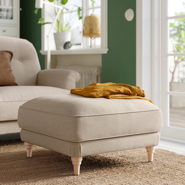 IKEA ESSEBODA Ottoman Knäbäck/light Beige Birch