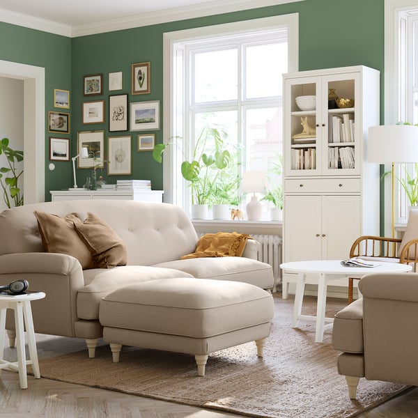 IKEA ESSEBODA Ottoman Knäbäck/light Beige Birch