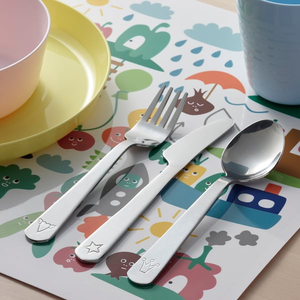 IKEA FABLER 3-piece Flatware Set Stainless Steel