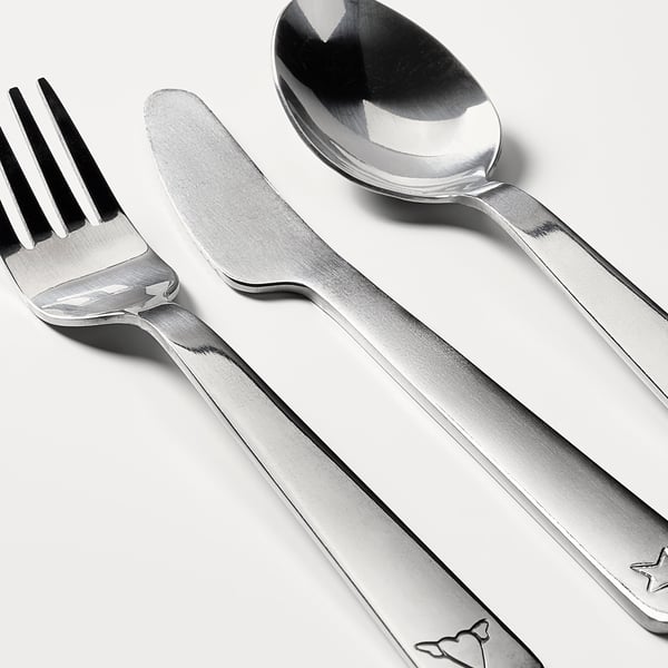 IKEA FABLER 3-piece Flatware Set Stainless Steel