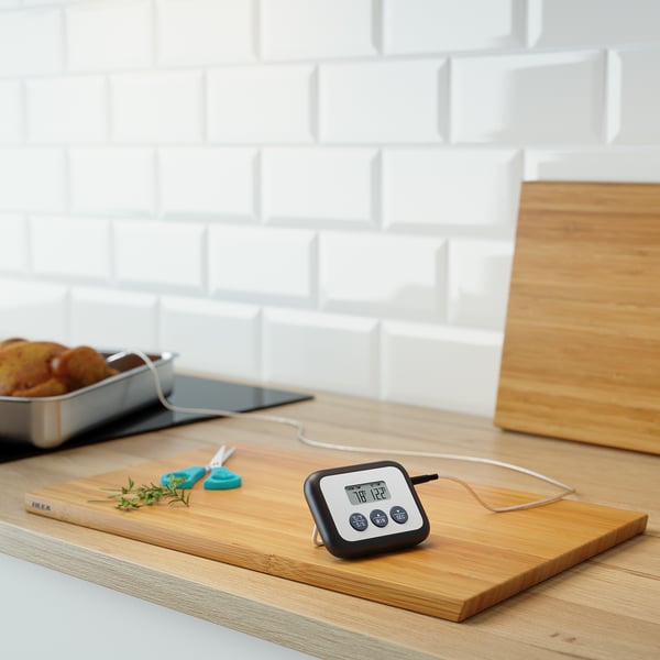 IKEA FANTAST Meat Thermometer/timer Digital Black