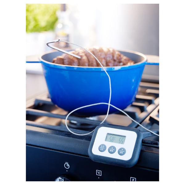 IKEA FANTAST Meat Thermometer/timer Digital Black