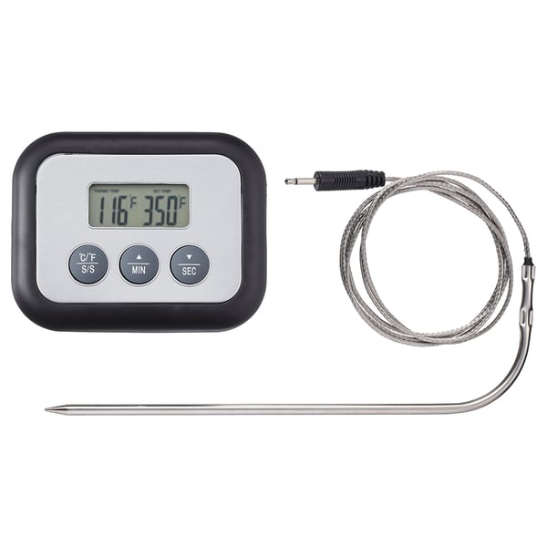 IKEA FANTAST Meat thermometer/timer digital black