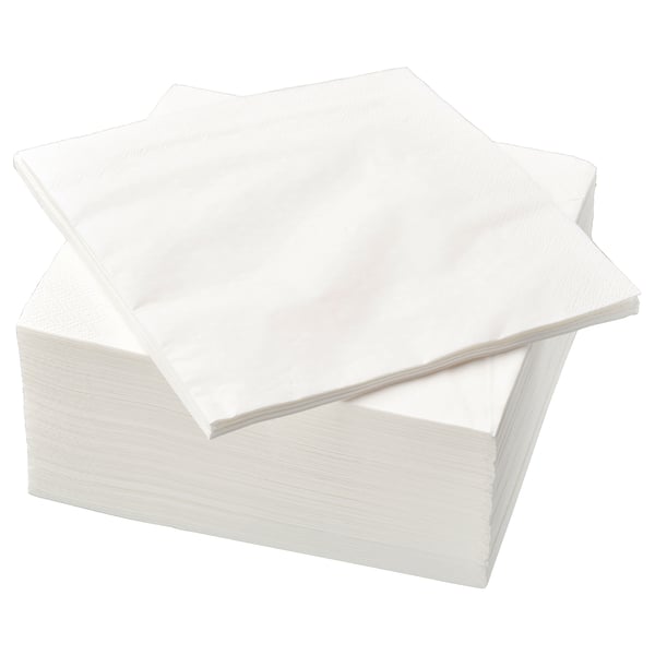 IKEA FANTASTISK Paper napkin white 15 ¾x15 ¾ "
