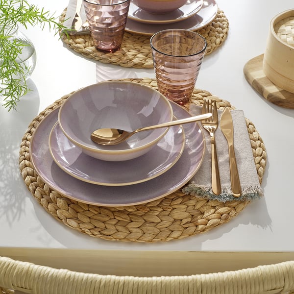 IKEA FÄRGKLAR 18-piece Dinnerware Set Light Pink