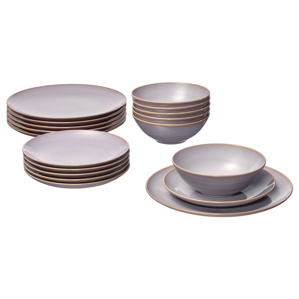 IKEA FÄRGKLAR 18-piece dinnerware set light pink
