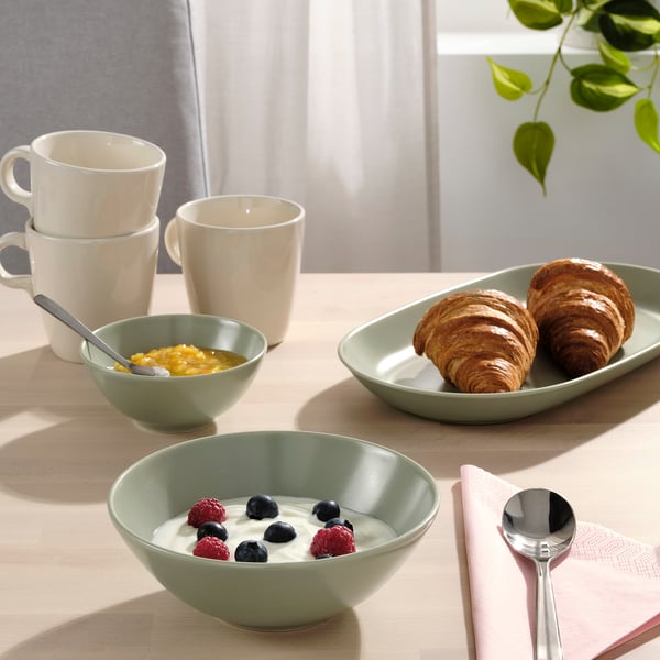 IKEA FÄRGKLAR Bowl Matte Green 6 ½ "