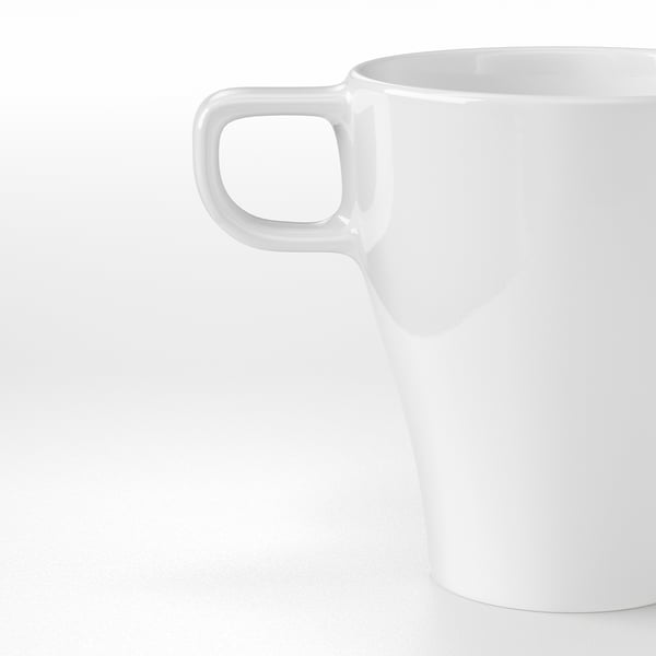 IKEA FÄRGRIK Mug Stoneware White 8.5 Oz