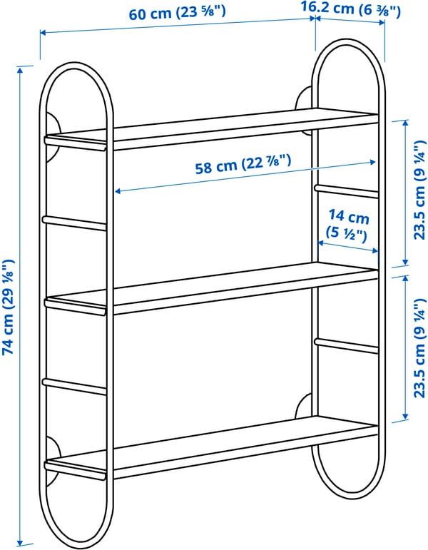 IKEA FÄRGSÄTTARE Wall Shelf Combination
