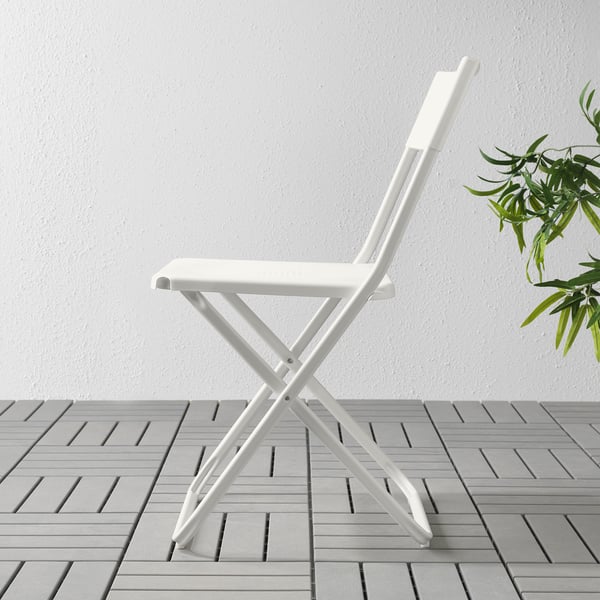 IKEA FEJAN Chair Outdoor Foldable White