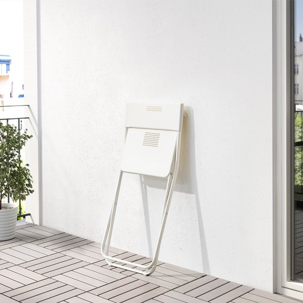 IKEA FEJAN Chair Outdoor Foldable White