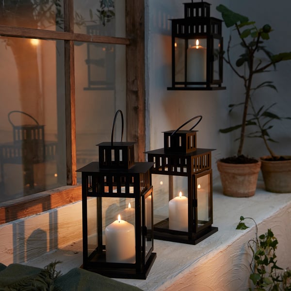 IKEA FENOMEN Unscented Pillar Candle Natural 5 ½ "