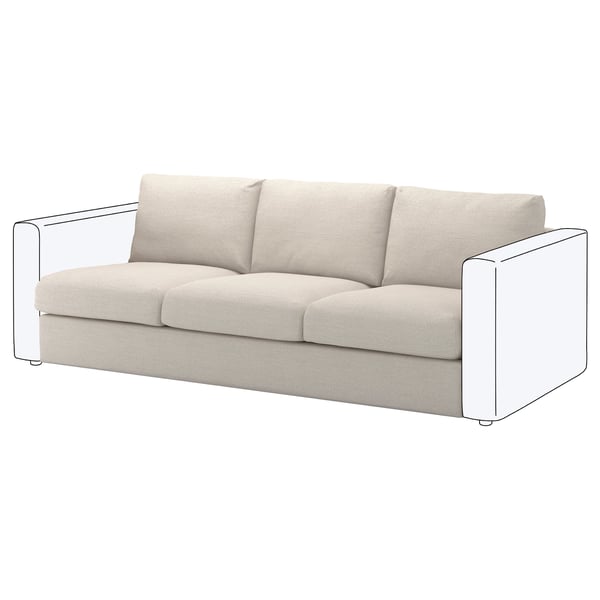 IKEA FINNALA Sofa section Gunnared beige