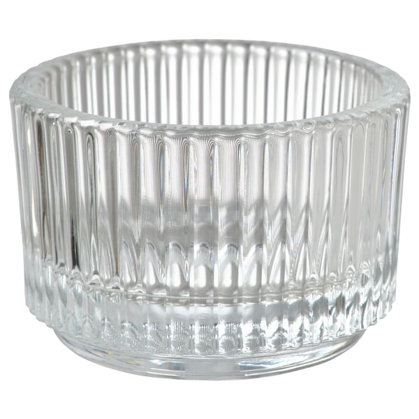 IKEA FINSMAK Tealight holder clear glass 1 ½ "