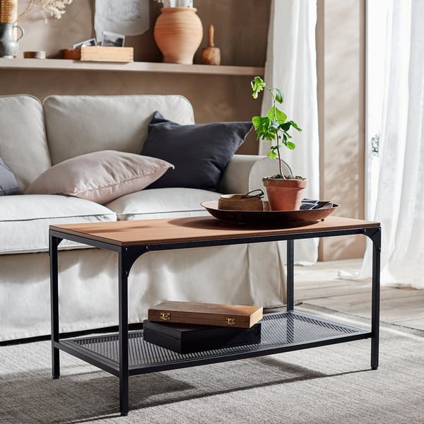 IKEA FJÄLLBO Coffee Table Black 35 3/8x18 1/8 "