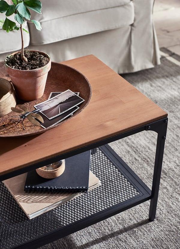 IKEA FJÄLLBO Coffee Table Black 35 3/8x18 1/8 "