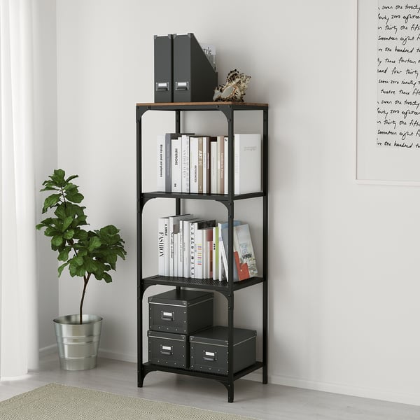 IKEA FJÄLLBO Shelf Unit Black 20 1/8x53 1/2 "