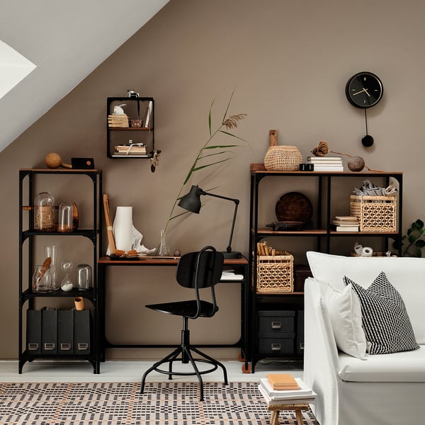 IKEA FJÄLLBO Shelf Unit Black 39 3/8x53 1/2 "