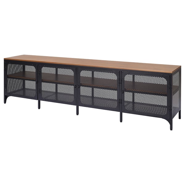 IKEA FJÄLLBO TV unit black 78x17 3/4x21 1/4 "